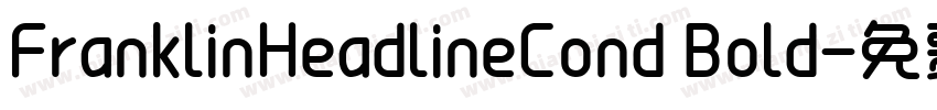 FranklinHeadlineCond Bold字体转换
